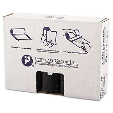 Inteplast Group High-density Interleaved Commercial Can Liners, 45 Gal, 16 Microns, 40" X 48", Black, 250-carton freeshipping - TVN Wholesale